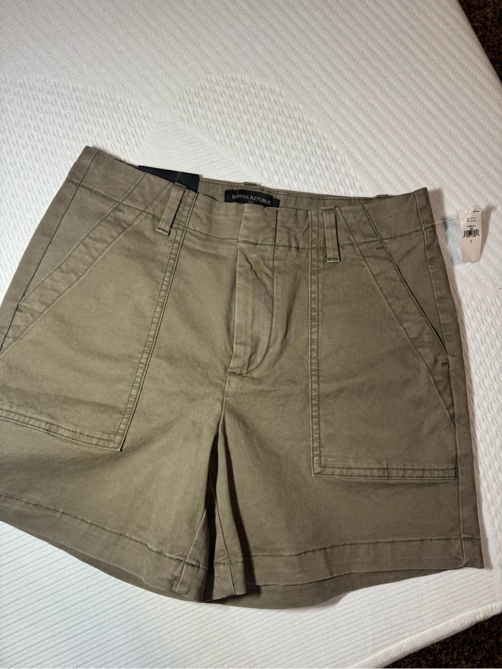 Banana Republic Olive Utility Cargo Shorts